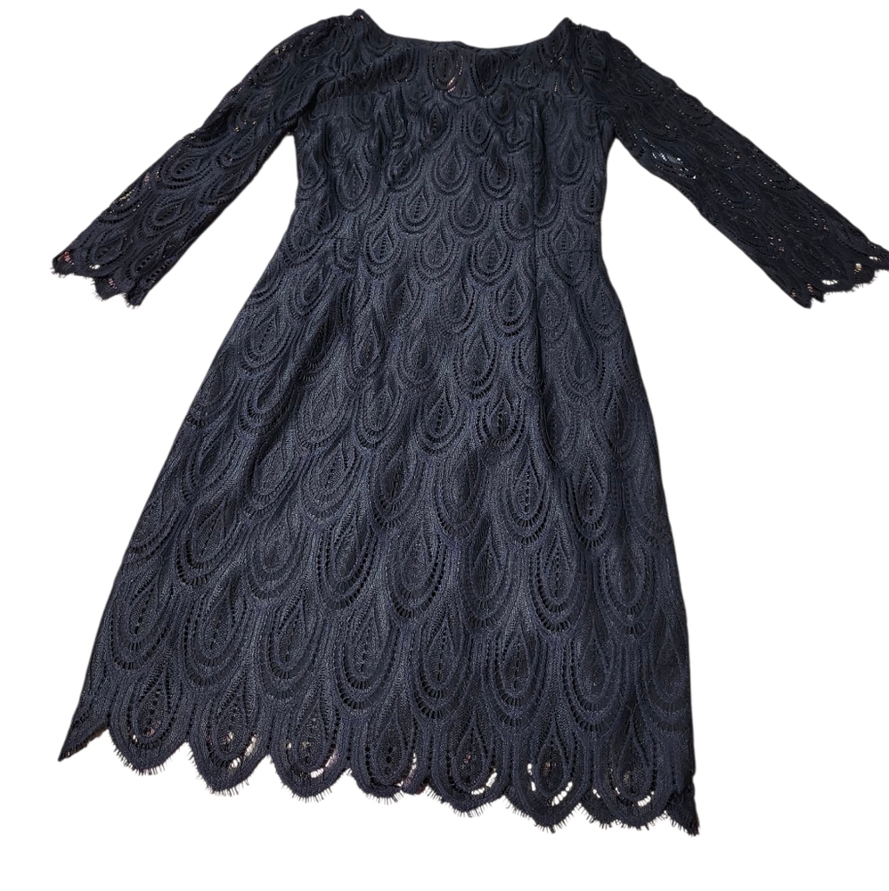 Lilly Pulitzer Black Lace Dress - 0 Party Formal Modest Elegant